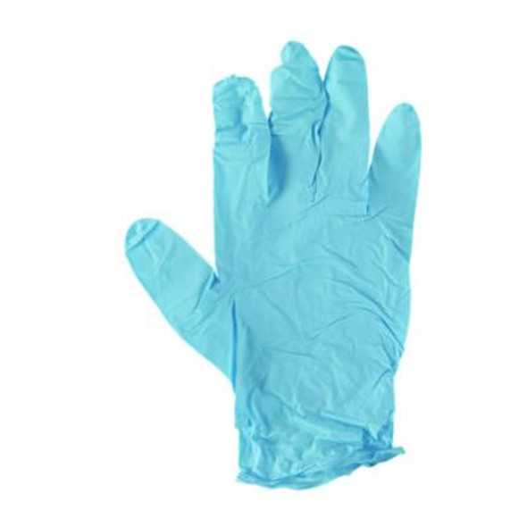 Disposable Examination Nitrile Gloves, Powder-Free, Small, 5 Mil Thick, 9.5" Long, Blue, 100/Box