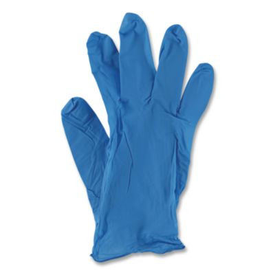 395 Series Disposable General-Purpose Nitrile Gloves, Powder-Free, Medium, 5 Mil Thick, 9.5" Long, Blue, 100/Box