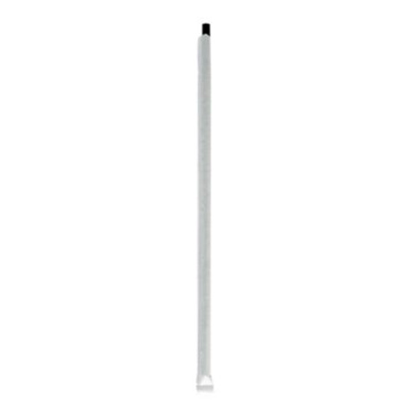 Wrapped Giant Straws, 10.25", Polypropylene, Black, 300/Pack, 4 Packs/Carton