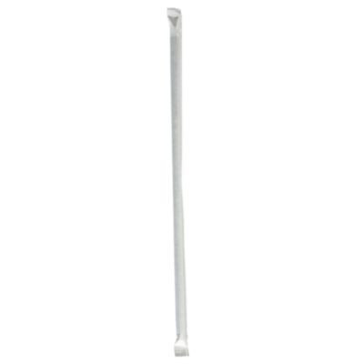Wrapped Giant Straws, 10.25", Polypropylene, Black, 300/Pack, 4 Packs/Carton