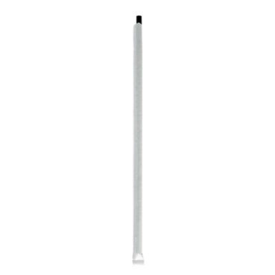 Wrapped Giant Straws, 10.25", Polypropylene, Black, 300/Pack, 4 Packs/Carton