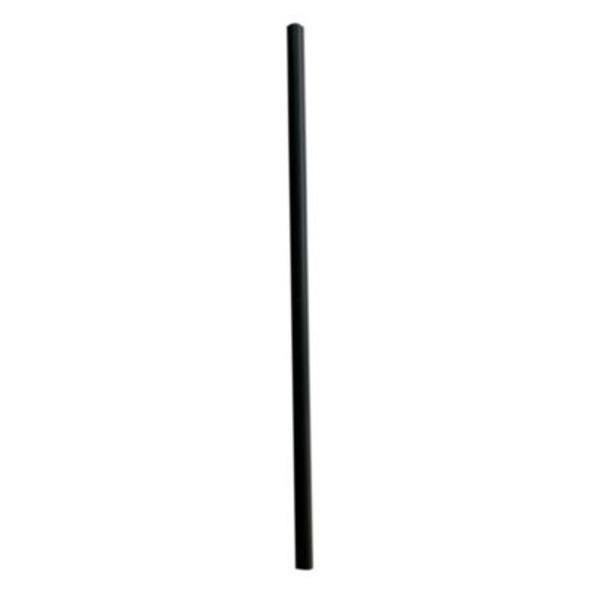 Giant Straws, 7.75", Polypropylene, Black, 150/Pack, 10 Packs/Carton