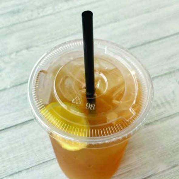 Giant Straws, 7.75", Polypropylene, Black, 150/Pack, 10 Packs/Carton