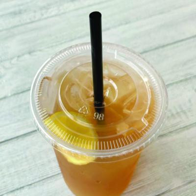 Giant Straws, 7.75", Polypropylene, Black, 150/Pack, 10 Packs/Carton