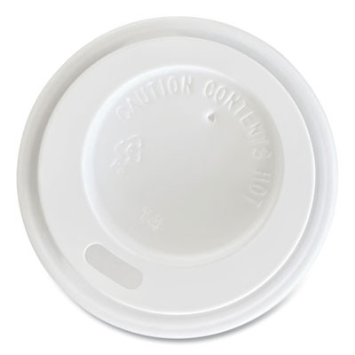 Hot Cup Lids, Fits 4 Oz Hot Cups, Plastic, White, 1,000/Carton