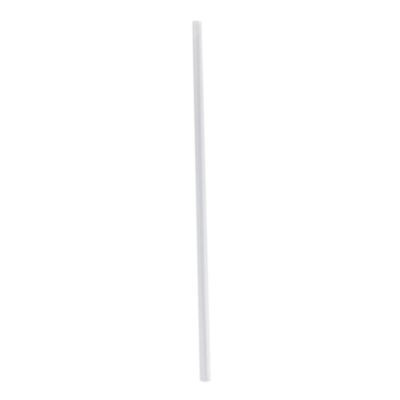 Jumbo Straws, 7.75", Polypropylene, Clear, 250/Pack, 10 Packs/Carton