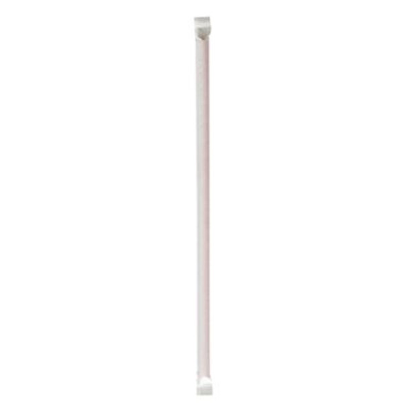 Wrapped Jumbo Straws, 10.25", Polypropylene, Red, 500/Pack, 4 Packs/Carton