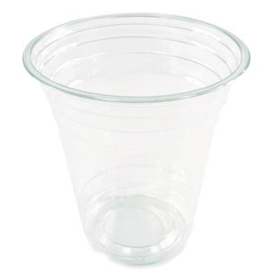 Clear Plastic Pet Cups, Squat, 12 Oz, 1,000/Carton