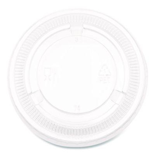 Souffle/Portion Cup Lids, Fits 3.25 Oz To 5.5 Oz Portion Cups, Plastic, Clear, 2,500/Carton