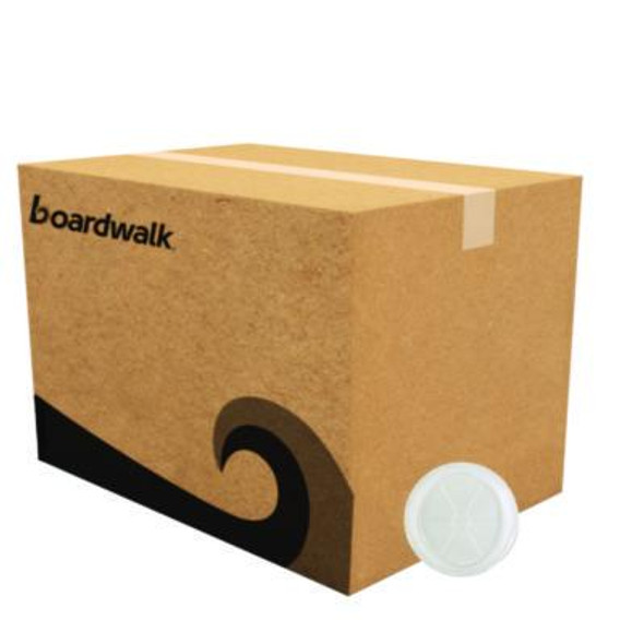 Round Aluminum To-Go Container Lids, Dome Lid, 9" Diameter, Clear, Plastic, 500/Carton