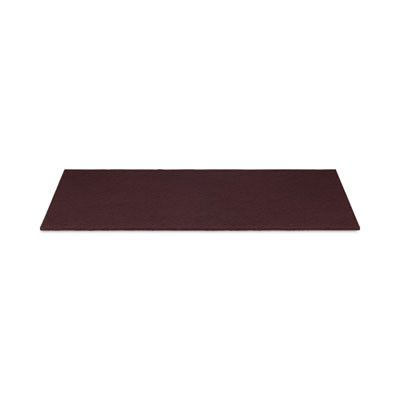 Deep Scrub Pads, 20 x 14, Maroon, 10/Carton