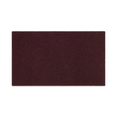 Deep Scrub Pads, 20 x 14, Maroon, 10/Carton
