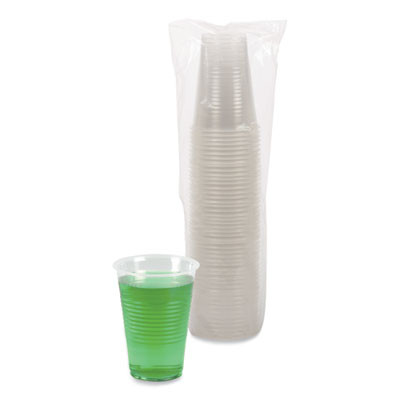 Translucent Plastic Cold Cups, 14 Oz, 50/Sleeve, 20 Sleeves/Carton