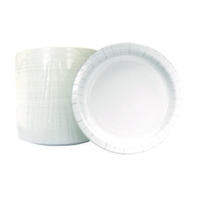 Paper Dinnerware, Plate, 6" Dia, White, 1,000/Carton