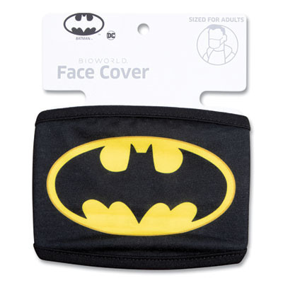 Cloth Face Mask, Cotton/Polyester/Spandex, Adult, Batman Logo Print