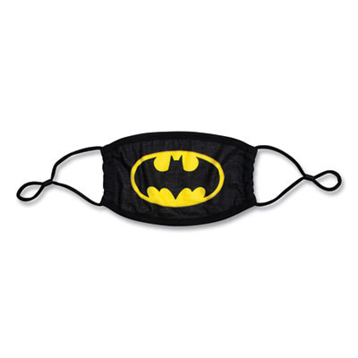Cloth Face Mask, Cotton/Polyester/Spandex, Adult, Batman Logo Print