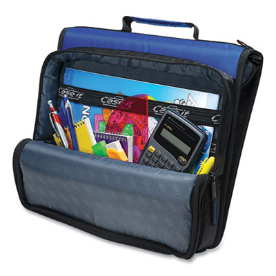 Universal Zipper Binder, 3 Rings, 2" Capacity, 11 X 8.5, Purple/Gray Accents