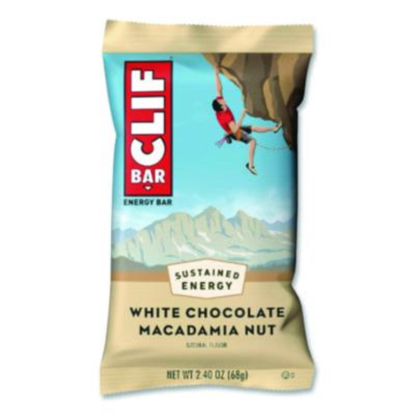 Energy Bar, White Chocolate Macadamia Nut, 2.4 Oz Bar, 12 Bars/Box