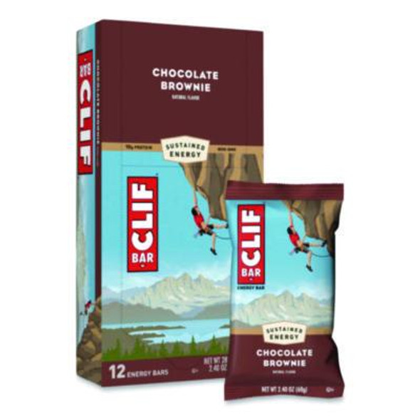 Energy Bar, Chocolate Brownie, 2.4 Oz Bar, 12 Bars/Box