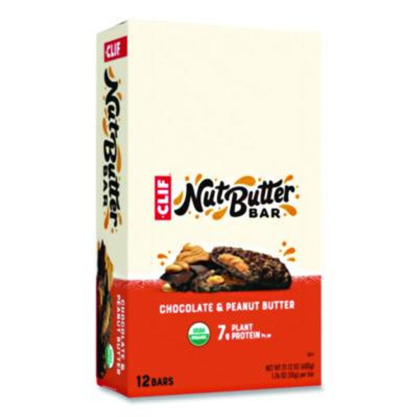 Nut Butter Filled Energy Bar, Chocolate Peanut Butter, 1.76 Oz Bar, 12 Bars/Box