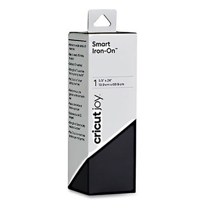 Smart Iron-On Material For Fabric, 5.5 x 24, Black