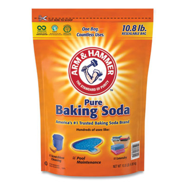 Baking Soda, 10.8 Lb Bag, 4/Carton