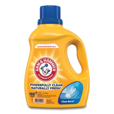 Dual He Clean-Burst Liquid Laundry Detergent, Clean Burst Scent, 105 Oz Bottle, 4/Carton