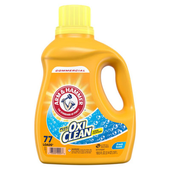 Oxiclean Concentrated Liquid Laundry Detergent, Fresh, 100.5 Oz Bottle, 4/Carton