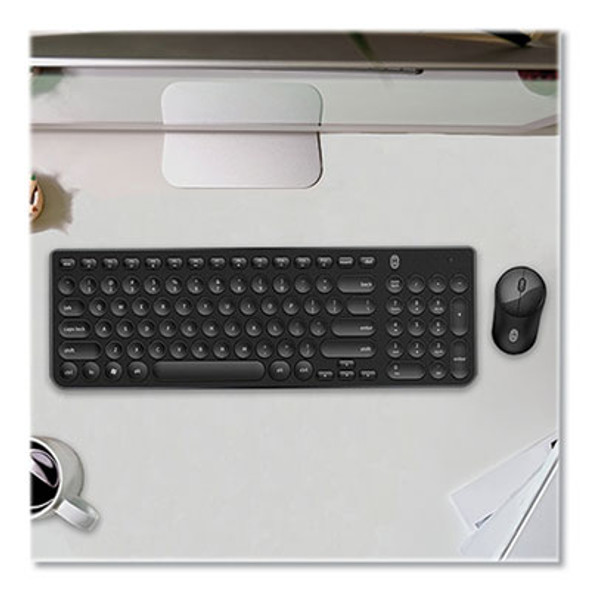Pro Wireless Keyboard And Optical Mouse Combo, 2.4 Ghz Frequency, Black