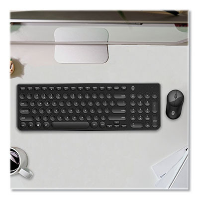 Pro Wireless Keyboard And Optical Mouse Combo, 2.4 Ghz Frequency, Black