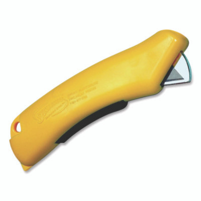 X-Trasafe Cu Safety Utility Knife, Plastic Handle, Yellow, 6/Pack