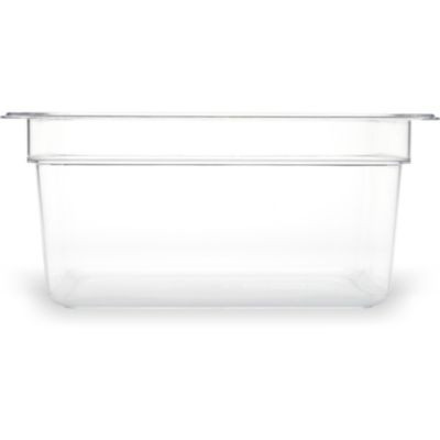 Storplus Polycarbonate Food Pan, 8.7 Qt, 10.38 x 12.75 x 6, Clear, Plastic