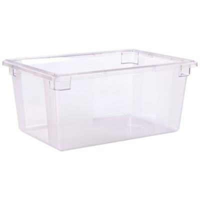 Storplus Polycarbonate Food Storage Container, 16.6 Gal, 18 x 26 x 12, Clear, Plastic