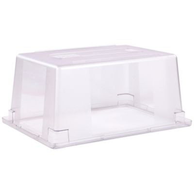 Storplus Polycarbonate Food Storage Container, 16.6 Gal, 18 x 26 x 12, Clear, Plastic