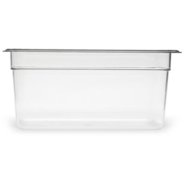 Storplus Polycarbonate Food Pan, 5.7 Qt, 6.88 x 12.75 x 6, Clear, Plastic