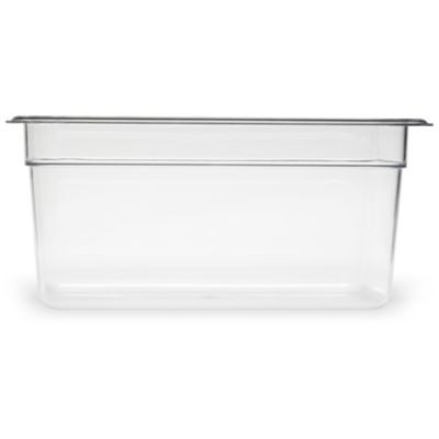 Storplus Polycarbonate Food Pan, 5.7 Qt, 6.88 x 12.75 x 6, Clear, Plastic