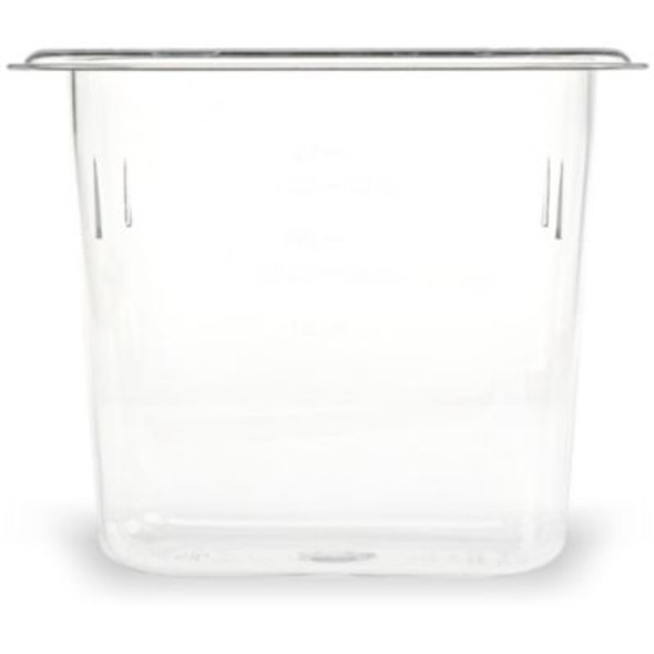 Storplus Polycarbonate Food Pan, 1.4 Qt, 4.25 x 6.93 x 6, Clear, Plastic