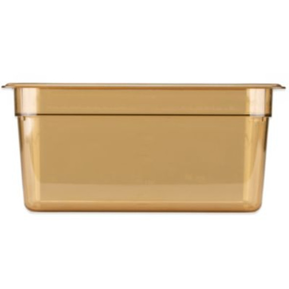 Storplus High Heat Food Pan, 5.7 Qt, 12.75 x 12.75 x 6, Amber, Plastic