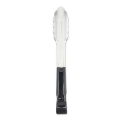 Dura-Kool Tongs, Stainless Steel, 9.5", Silver/Black