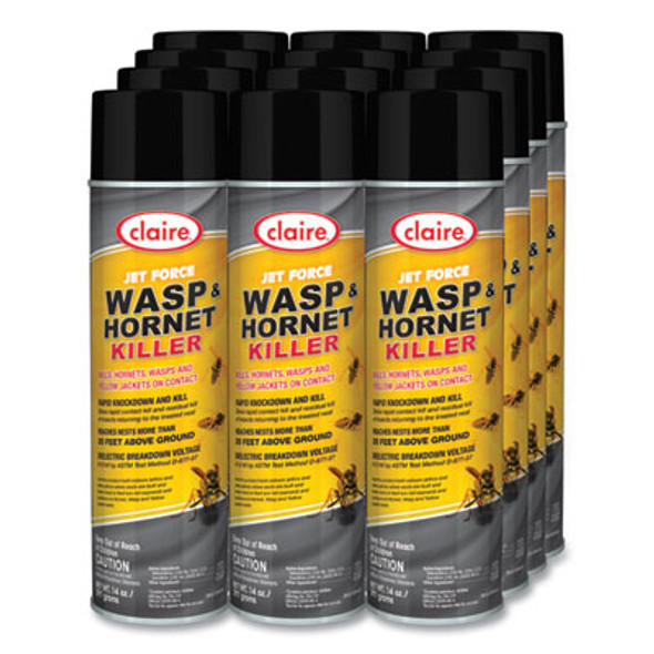 Jet Force Wasp And Hornet Killer, 14 Oz Aerosol Spray, 12/Carton