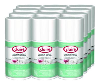 Metered Air Freshener, Fresh Linen, 11 Oz Aerosol Spray, 12/Carton
