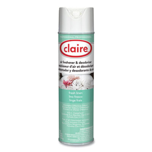 Aerosol Air Freshener And Deodorizer, Fresh Linen, 10 Oz Aerosol Spray, 12 Cans