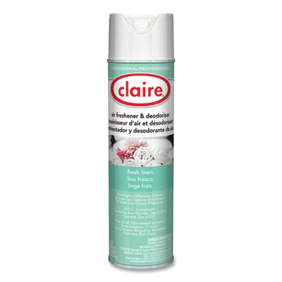Aerosol Air Freshener And Deodorizer, Fresh Linen, 10 Oz Aerosol Spray, 12 Cans