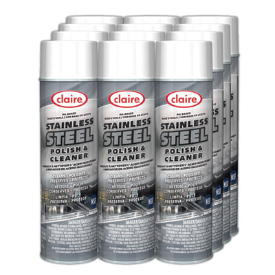 Stainless Steel Polish And Cleaner, 15 Oz Aerosol Spray