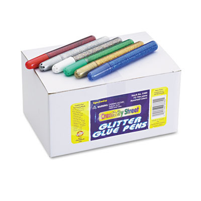 Glitter Glue Pens, Assorted, 10 Cc Tube, 72/Pack