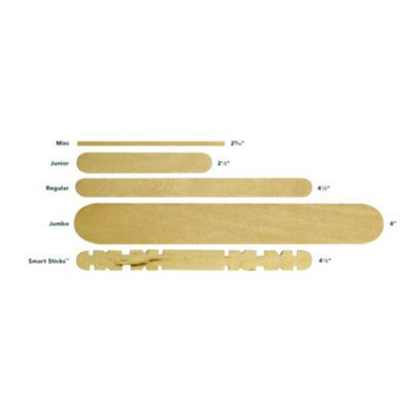 Natural Wood Craft Sticks, 6 x 0.75, 500/Box