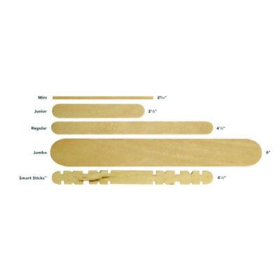 Natural Wood Craft Sticks, 6 x 0.75, 500/Box