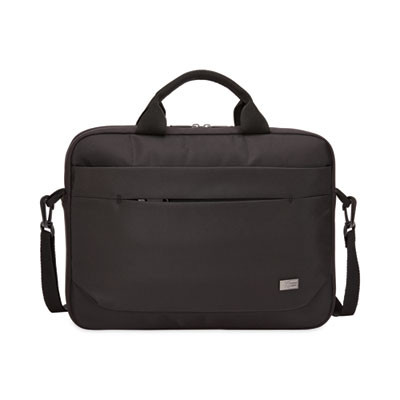 Advantage Laptop Attache, Fits Devices Up To 14", Polyester, 14.6 x 2.8 x 13, Black