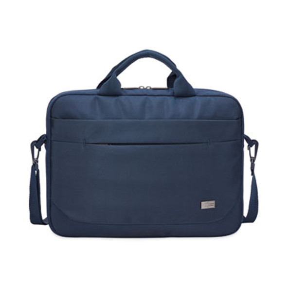 Advantage Laptop Attache, Fits Devices Up To 14", Polyester, 14.6 x 2.8 x 13, Dark Blue