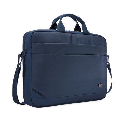 Advantage Laptop Attache, Fits Devices Up To 14", Polyester, 14.6 x 2.8 x 13, Dark Blue